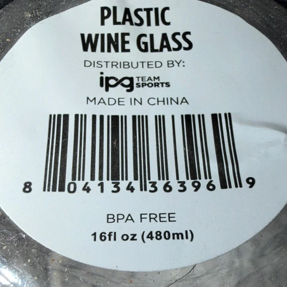 Florida Gators Stemless Wine Glasses Set of 2 Plastic 16oz Tailgate BPA Free NEW